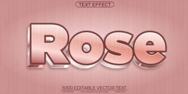 Gül Düzenlenebilir ve Ölçeklenebilir Metin Efekti