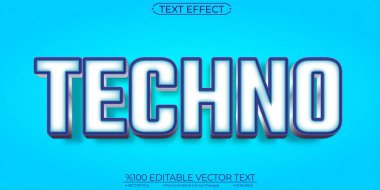 Tekno Düzenlenebilir ve Ölçeklenebilir Metin Efekti