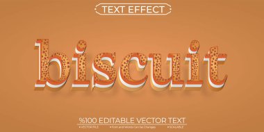 Bisküvi Düzenlenebilir ve Ölçeklenebilir Metin Efekti
