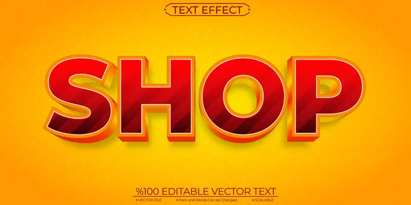 Sale Shop Editable Scalable Text Effect — Vettoriale Stock