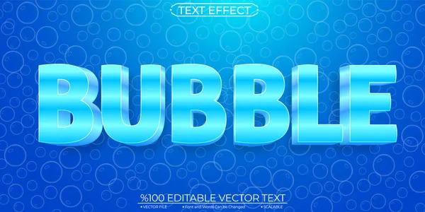 Bubble Editable Scalable Text Effect — Stockvektor