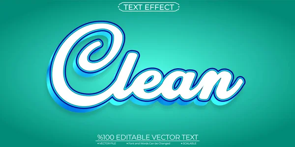 Clean Editable Scalable Text Effect —  Vetores de Stock