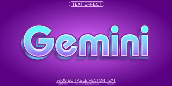 Blue Purple Horoscope Gemini Editable Scalable Vector — Stockvektor