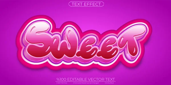 Cartoon Purple White Bold Sweet Editable Scalable Vector — Stockvektor