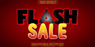 Comic Hot Flash Sale Editable and Scalable Vector Text Effect
