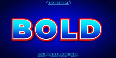 Red and Blue Comic Bold Editable and Scalable Vector Text Effect