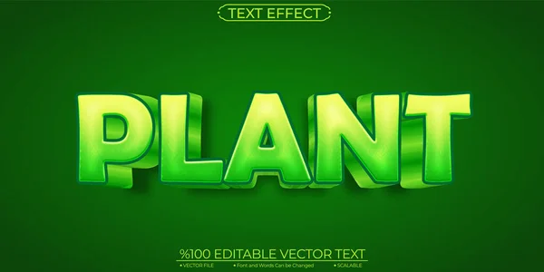 Cartoon Farmer Green Plant Editable Scalable Vector Text Eff — Stockvektor