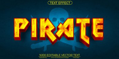 Kırmızı ve Sarı Gerçekçi Çizgi Film Korsanları Düzenlenebilir ve Ölçeklenebilir