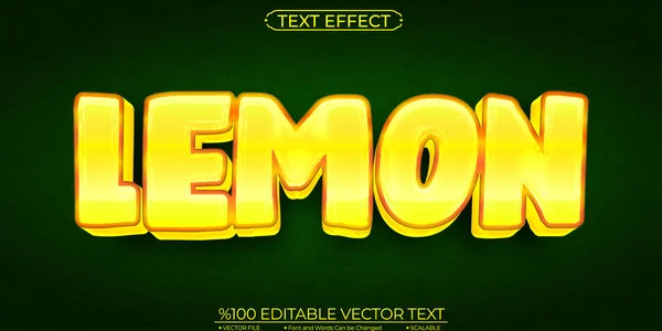 Мультфильм Желтый Симпатичный Фруктовый Лимон — стоковый вектор