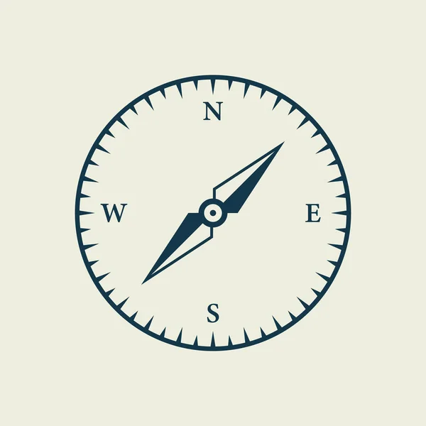 Compass Map Silhouette Icon Rose Wind Navigation Retro Equipment Glyph — Stockový vektor