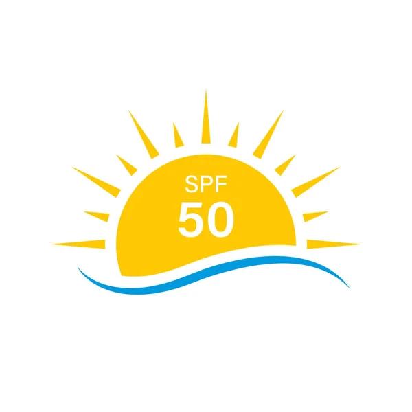 Sun UV Rays SPF 50 Protect Radiation Silhouette Icon. Summer Sunblock Protection Ultraviolet Rays UVA UVB Defense Skin Pictogram. Isolated Vector Illustration.
