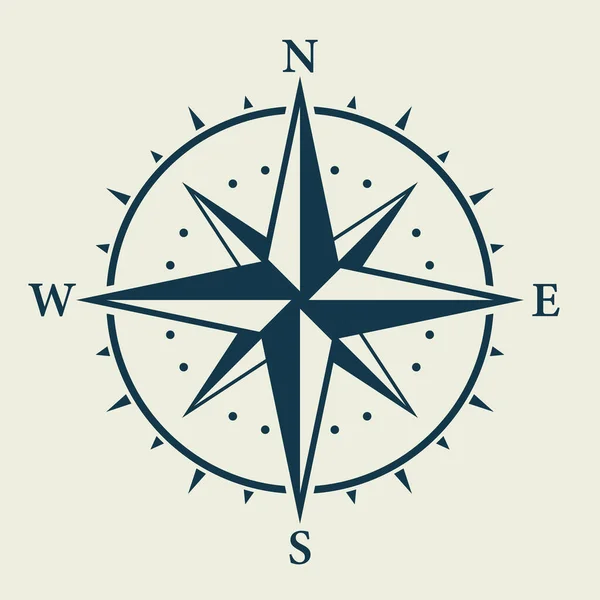 Rose Wind Navigation Retro Equipment Sign Adventure Direction Arrow North —  Vetores de Stock
