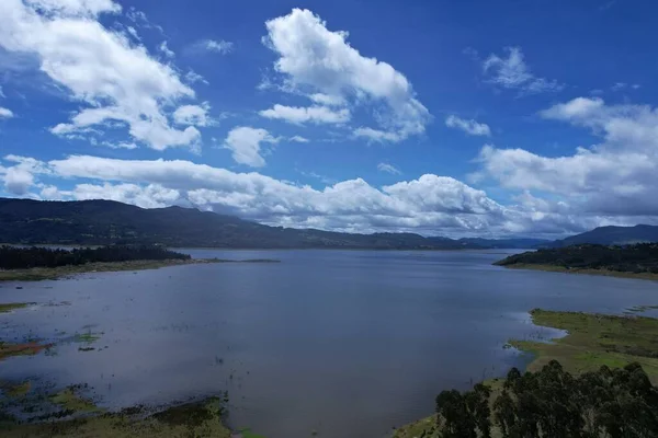 Sunny Reservoir Guatavita Colombia — 图库照片