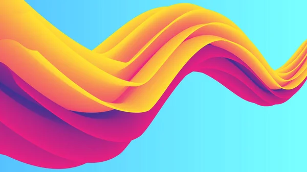 Dynamic fluid gradient. Abstract background with orange, purple and blue color gradient