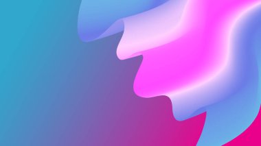 Dynamic fluid gradient. Abstract fluid background with purple and blue color gradient