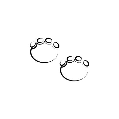 Elephant tracks icon. Element of animal track for mobile concept and web apps. Hand drawn Elephant tracks icon can be used for web and mobile on white background