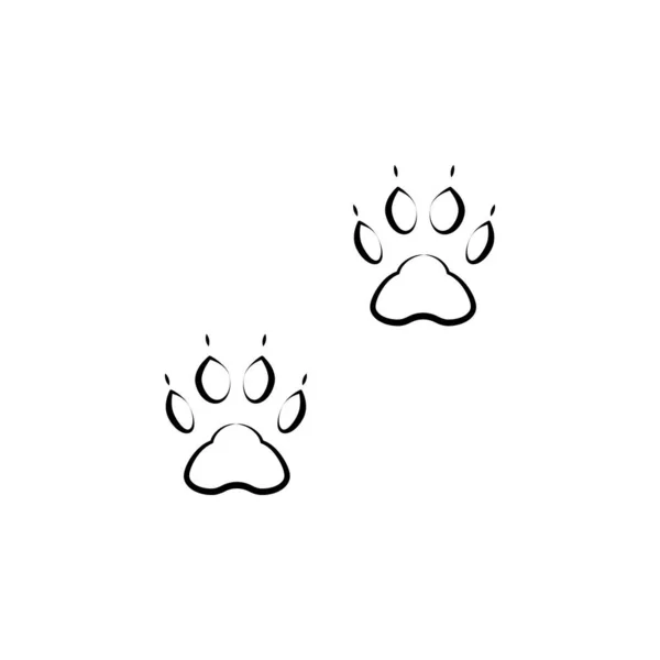 Dog tracks icon. Element of animal track for mobile concept and web apps. Hand drawn Dog tracks icon can be used for web and mobile on white background