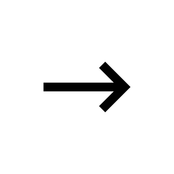 Arrow Right Navigation Icon Element Direction Icon Signs Symbols Collection — Vector de stock
