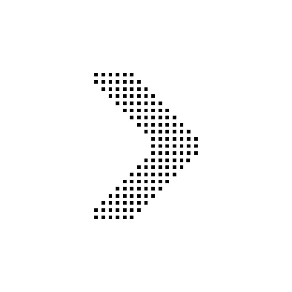 Arrow Right Navigation Pixel Icon Element Direction Icon Signs Symbols — ストックベクタ