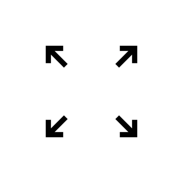 Arrows Navigation Square Icon Element Direction Icon Signs Symbols Collection — Vetor de Stock