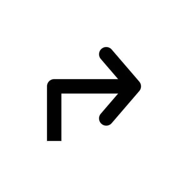 Arrow Right Navigation Icon Element Direction Icon Signs Symbols Collection — Vector de stock