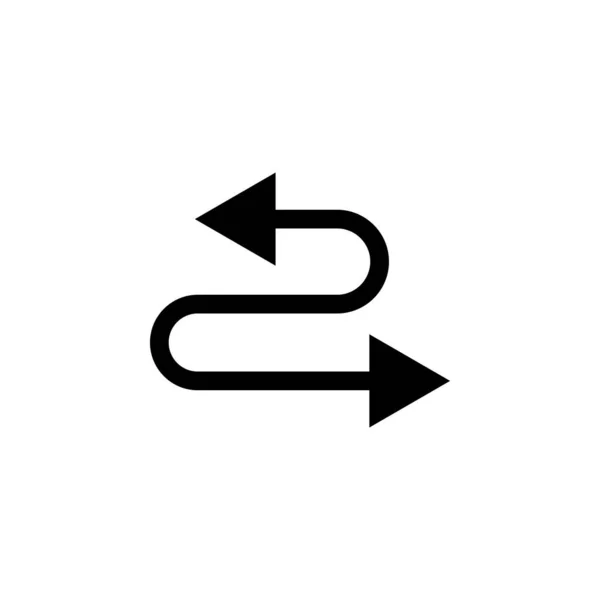 Arrow Right Navigation Left Icon Element Direction Icon Signs Symbols — Stok Vektör