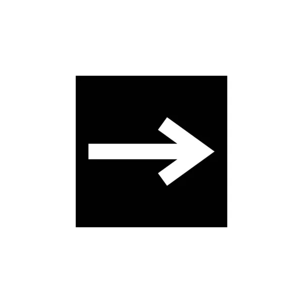 Arrow Right Navigation Icon Element Direction Icon Signs Symbols Collection — Vector de stock