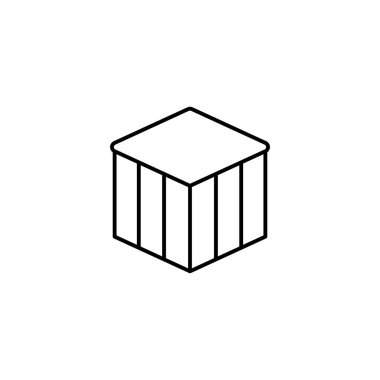 Box closed icon. Simple line, outline vector of packaging icons for ui and ux, website or mobile application on white background