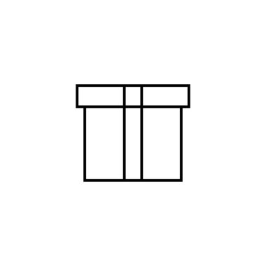 Box closed icon. Simple line, outline vector of packaging icons for ui and ux, website or mobile application on white background