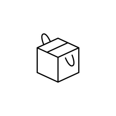 Box opened icon. Simple line, outline vector of packaging icons for ui and ux, website or mobile application on white background