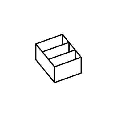 Box opened icon. Simple line, outline vector of packaging icons for ui and ux, website or mobile application on white background