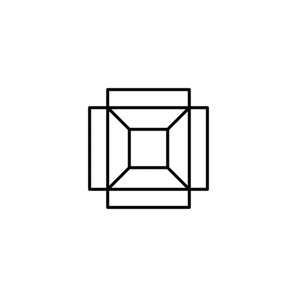 Box Opened Icon Simple Line Outline Vector Packaging Icons Website — Stockový vektor
