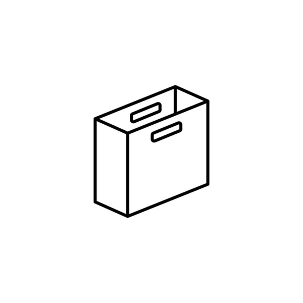 Box Opened Icon Simple Line Outline Vector Packaging Icons Website — Image vectorielle