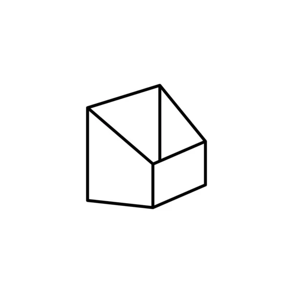 Box Opened Icon Simple Line Outline Vector Packaging Icons Website — Stockvektor