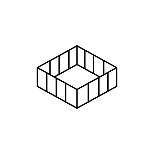 Box Opened Icon Simple Line Outline Vector Packaging Icons Website — 스톡 벡터