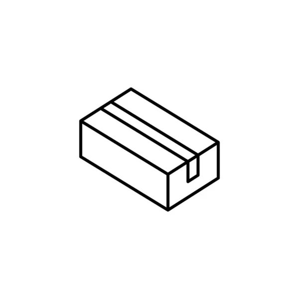 Box Opened Icon Simple Line Outline Vector Packaging Icons Website — Image vectorielle