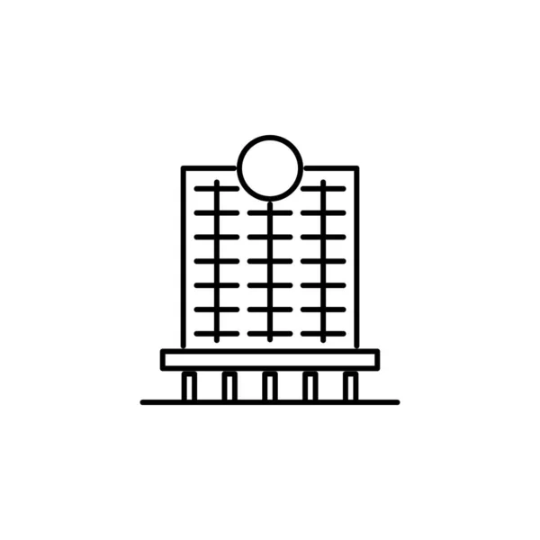 Building Icon Element Building Mobile Concept Web Apps Iicon Thin — 스톡 벡터
