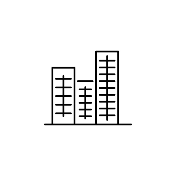 Building Icon Element Building Mobile Concept Web Apps Iicon Thin — 스톡 벡터