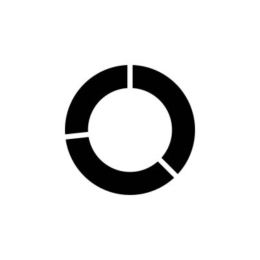 Chart donut transitions icon. Simple business performance icons for ui and ux, website or mobile application on white background