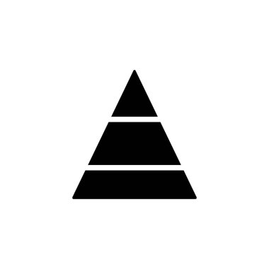 Chart pyramid icon. Simple business performance icons for ui and ux, website or mobile application on white background
