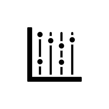 Chart graph diagram line icon. Simple business performance icons for ui and ux, website or mobile application on white background