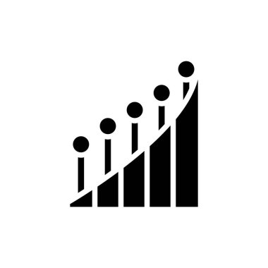Chart diagram icon. Simple business performance icons for ui and ux, website or mobile application on white background