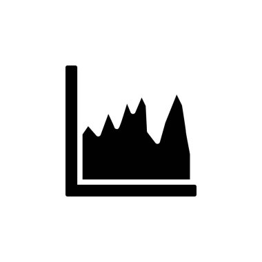 Chart area icon. Simple business performance icons for ui and ux, website or mobile application on white background