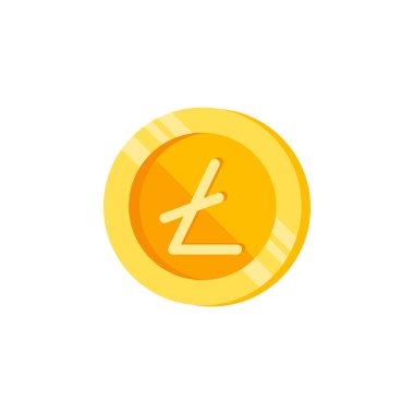 Litecoin, coin, money color icon. Element of color finance signs. Premium quality graphic design icon. Signs and symbols collection icon for websites, web design on white background