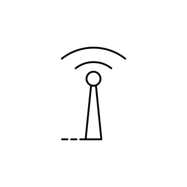 antenna icon. Element of drones for mobile concept and web apps illustration. Thin line icon for website design and development, app development. Premium icon on white background
