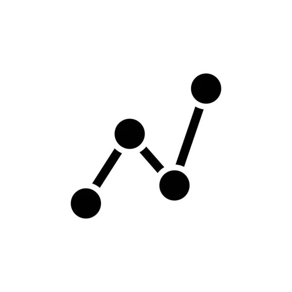 Chart Graph Diagram Line Icon Simple Business Performance Icons Website — Stockvektor