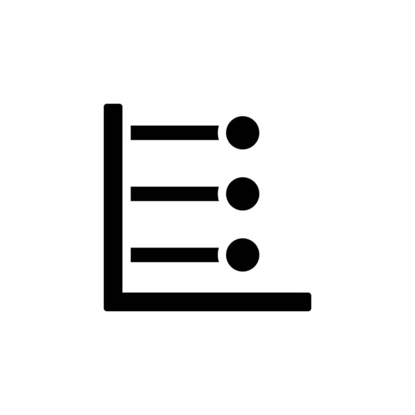 Chart Line Point Icon Simple Business Performance Icons Website Mobile — Vetor de Stock