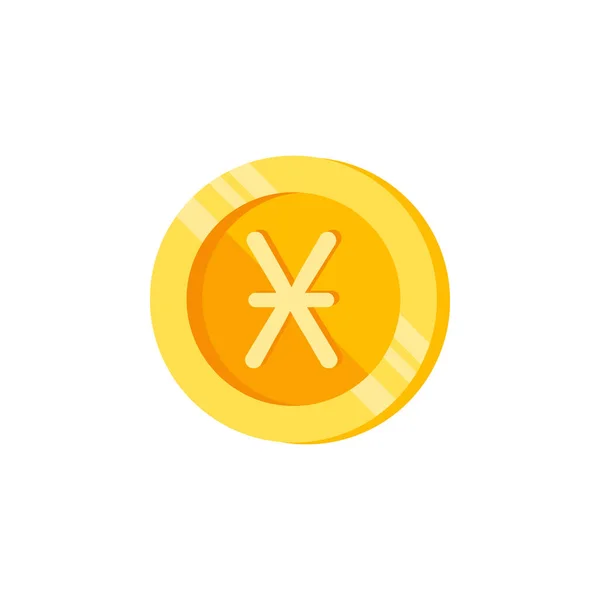 Denarius Coin Money Color Icon Element Color Finance Signs Premium — 图库矢量图片