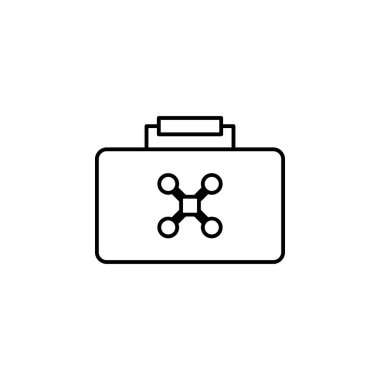 drone in a bag icon. Element of drones for mobile concept and web apps illustration. Thin line icon for website design and development, app development. Premium icon on white background