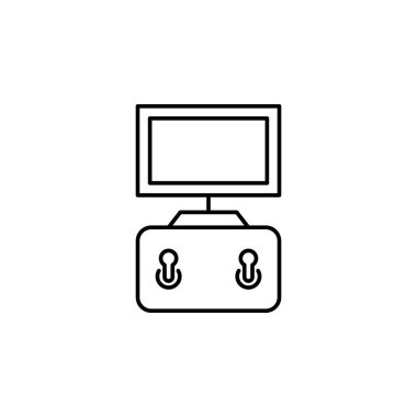 joystick icon. Element of drones for mobile concept and web apps illustration. Thin line icon for website design and development, app development. Premium icon on white background